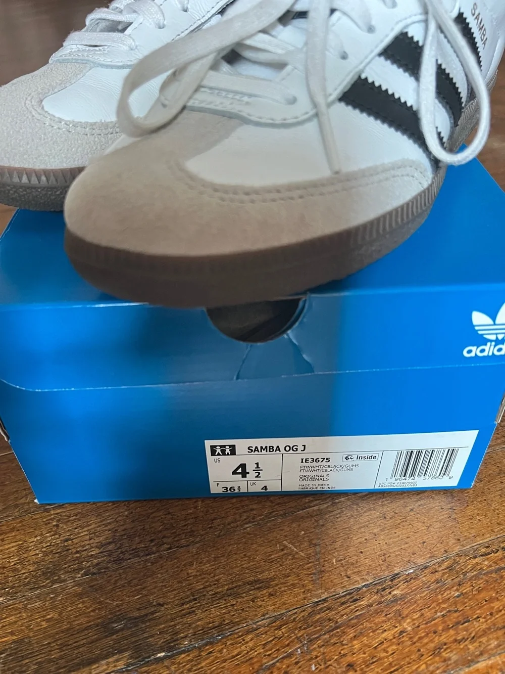 Adidas Samba OG in White and Black